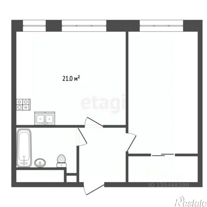 2-комн квартира ул Екатерининская, 3,  д. 3