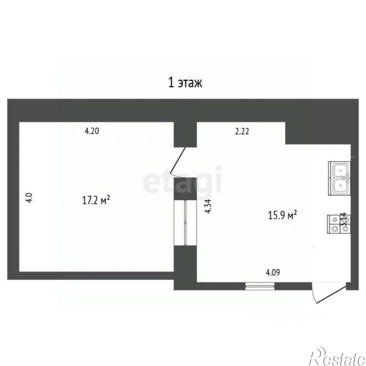 2-комн квартира улица Адаманова, 21,  д. 21