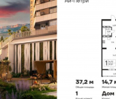 1-комн, 37 кв м, этаж 11/19 ул Кирова, 138
