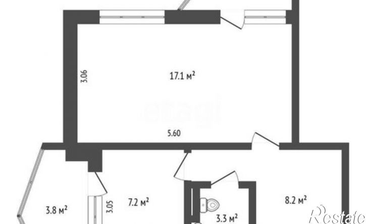 1-комн квартира ул Макаренко, 14,  д. 14
