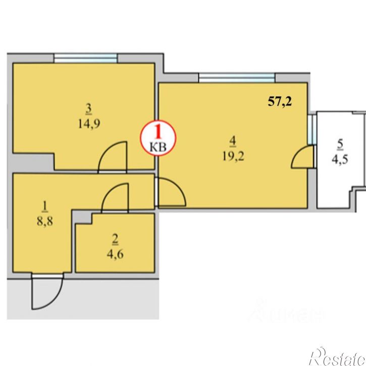 1-комн квартира улица Щорса, 10В,  д. 10В
