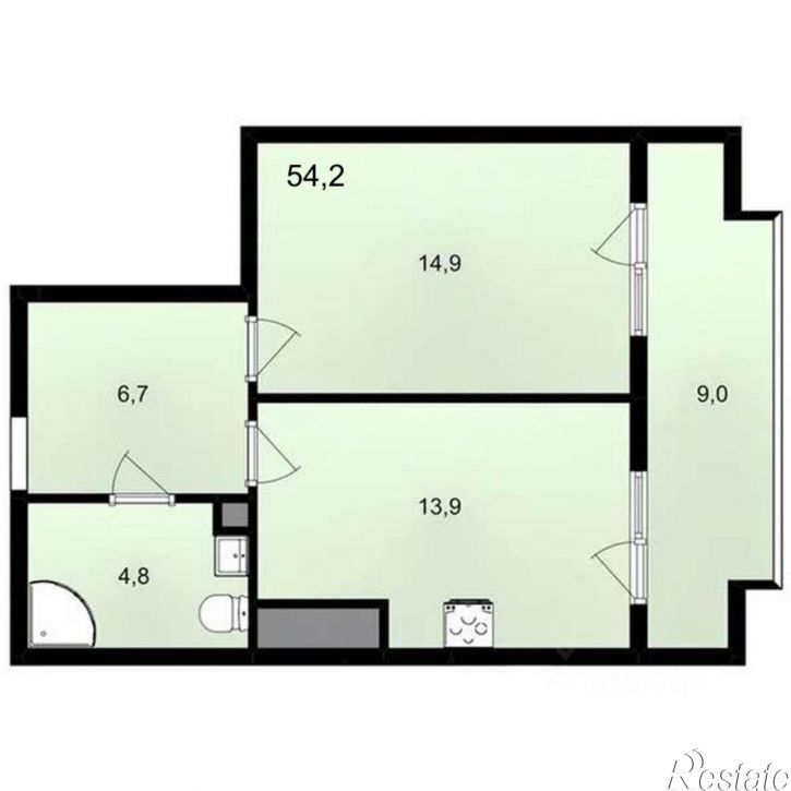 1-комн квартира улица Щорса, 10В,  д. 10В