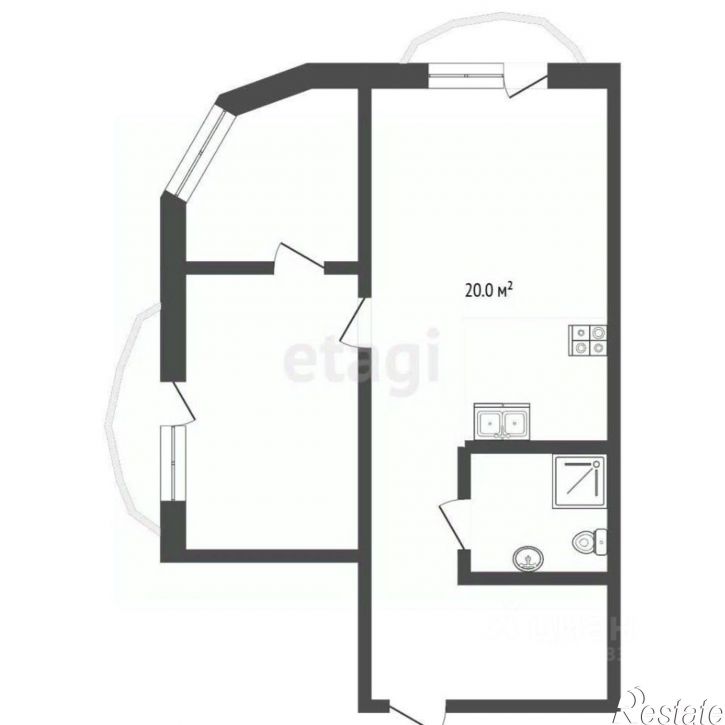2-комн квартира улица Карла Маркса, 18,  д. 18