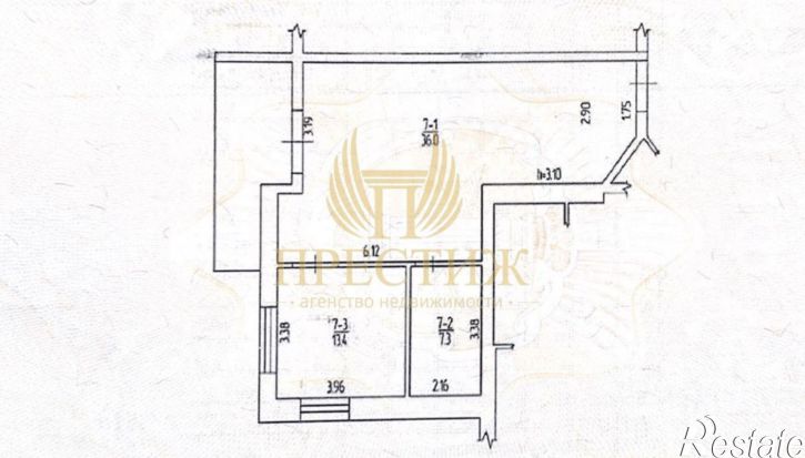 2-комн квартира Ореанда п.г.т., д.60, к.5, литер Г