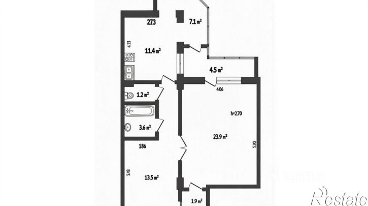2-комн квартира Красноармейская улица, 40,  д. 40
