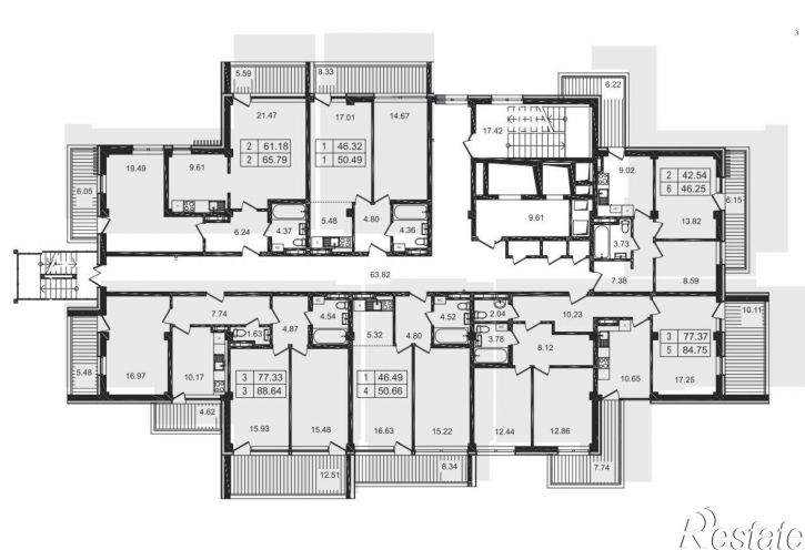 3-комн квартира в новом доме ул Геологов, 7А,  д. 7А