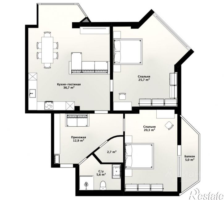 3-комн квартира ул Московская, 33а,  д. 33а