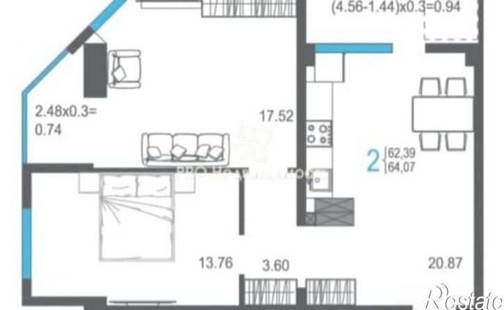 2-комн квартира улица Кирова, 155А к2,  д. 155А к2