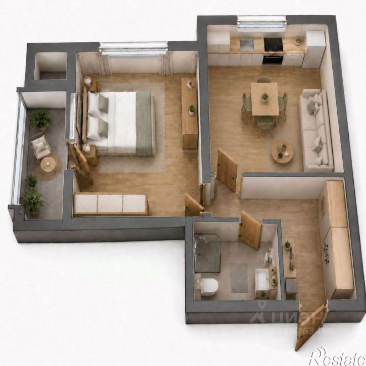 1-комн квартира улица Щорса, 10В,  д. 10В