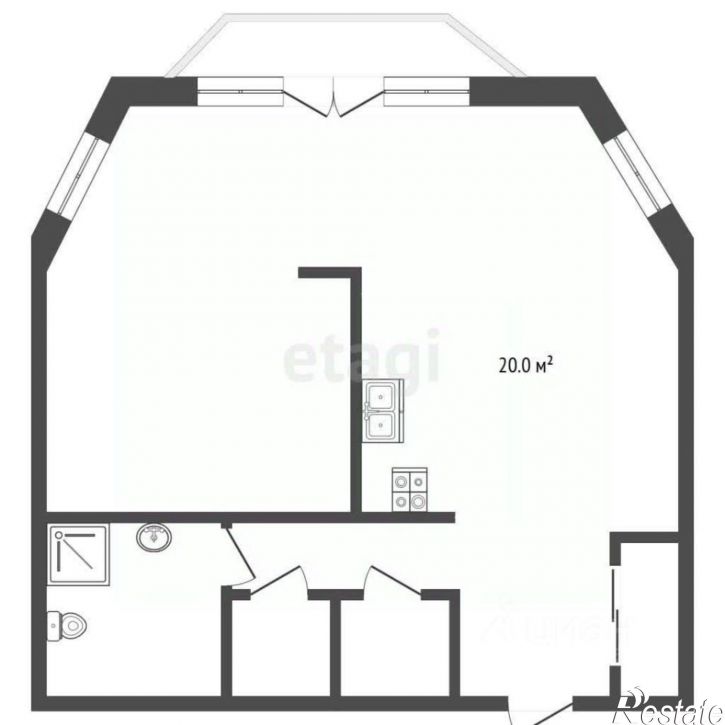 2-комн квартира ул Строителей, 4,  д. 4