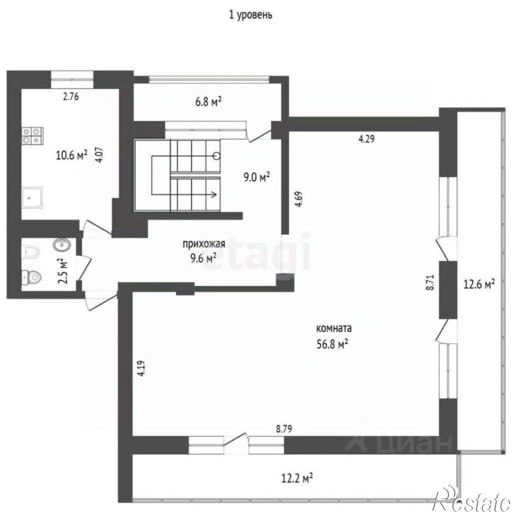 4-комн квартира улица Манагарова, 4,  д. 4