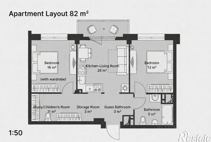 3-комн квартира Потёмкинский переулок, 6,  д. 6