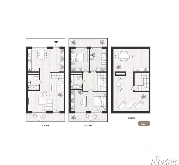 4-комн квартира в новом доме ул Халтурина, 36а,  д. 36а