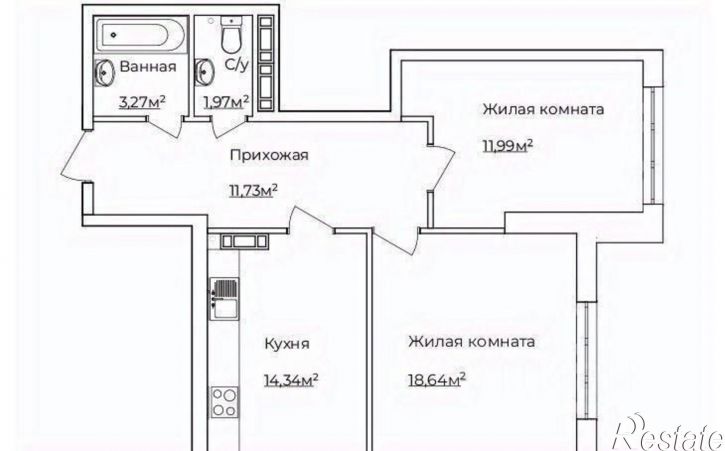2-комн квартира ул Красноармейская, 36,  д. 36