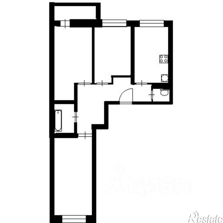 2-комн квартира ул Кривошты, 25,  д. 25