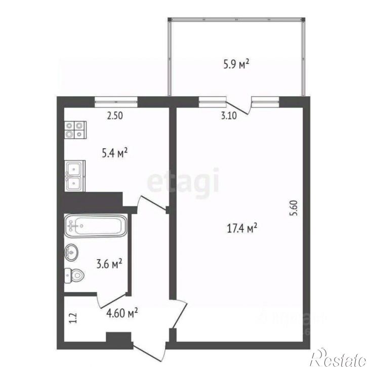 1-комн квартира ул Кривошты, 9,  д. 9