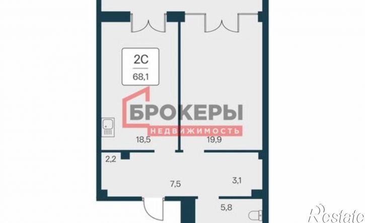 1-комн квартира Севастопольское шоссе, 2А,  д. 2А