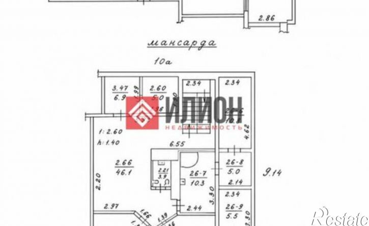 4-комн квартира Ялта, улица Свердлова, 48Ак6