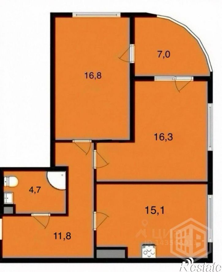 2-комн квартира ул Щорса, 10В,  д. 10В
