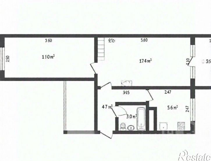 2-комн квартира ул Дзержинского, 2,  д. 2