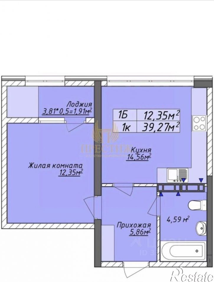 1-комн квартира ул Красноармейская, 36,  д. 36