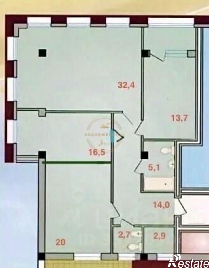 3-комн квартира Южнобережное шоссе, 32,  д. 32