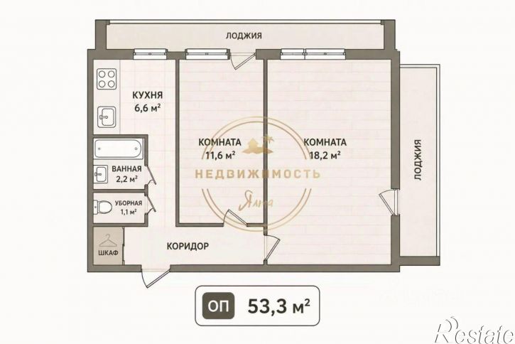 2-комн квартира ул Суворовская, 19,  д. 19