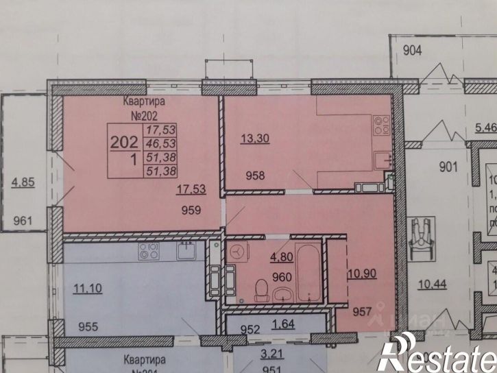 1-комн квартира Бакунинский проезд, 13,  д. 13