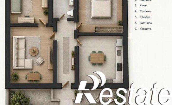 3-комн квартира улица Кирова, 38,  д. 38
